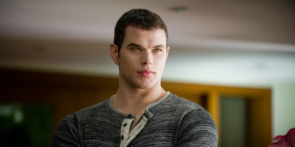 Kellan Lutz as Emmett Cullen in the Twilight saga.