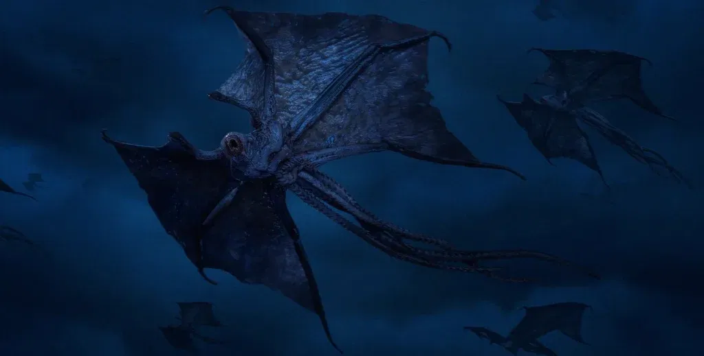 a still from stranger things featuring demobats