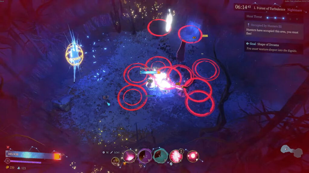 An image showing the gameplay of Shape of Dreams.