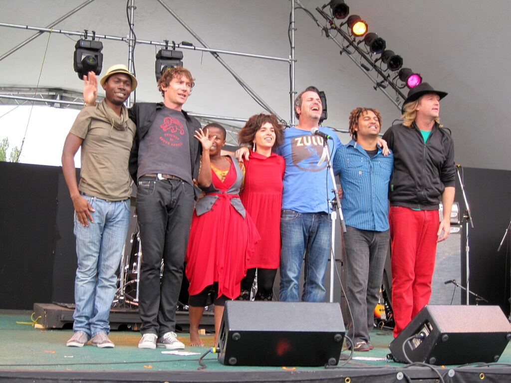 Freshlyground playing in Capetown.