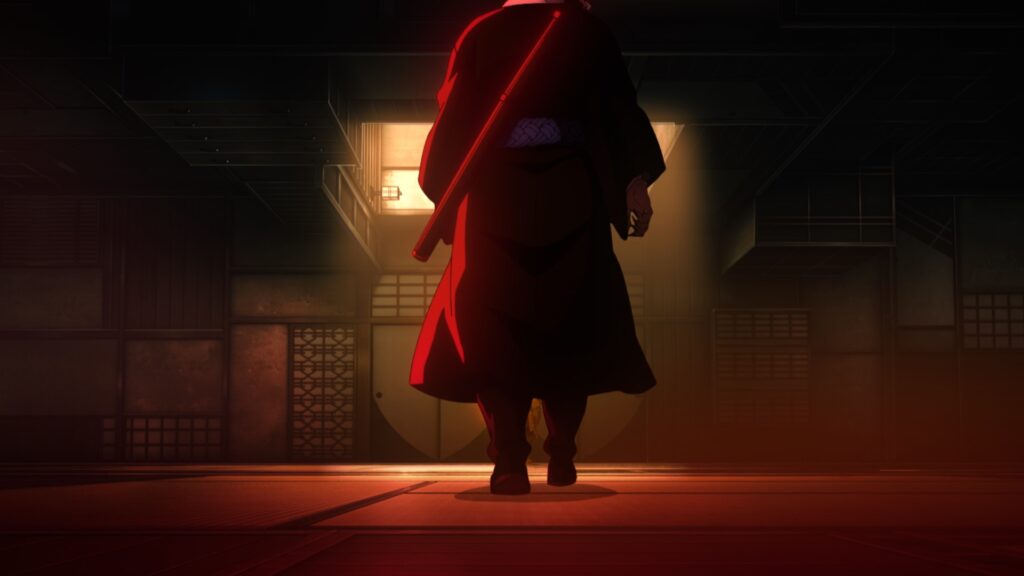 Zenitsu entering a room in Infinity Castle 