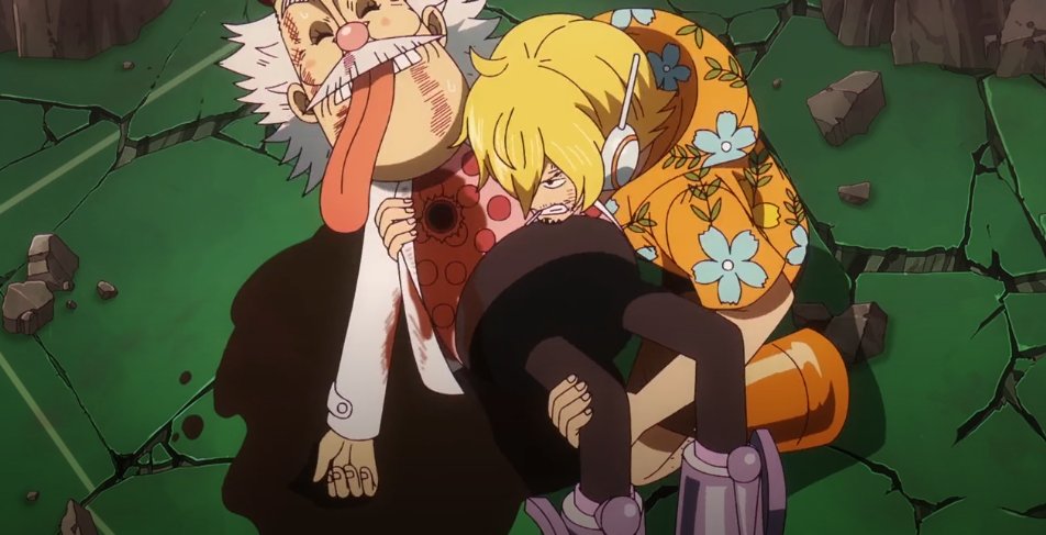 Sanji carrying Vegapunk