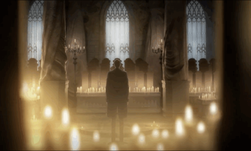 Dunn Smith paying respects to his fallen colleagues in Lord of Mysteries.