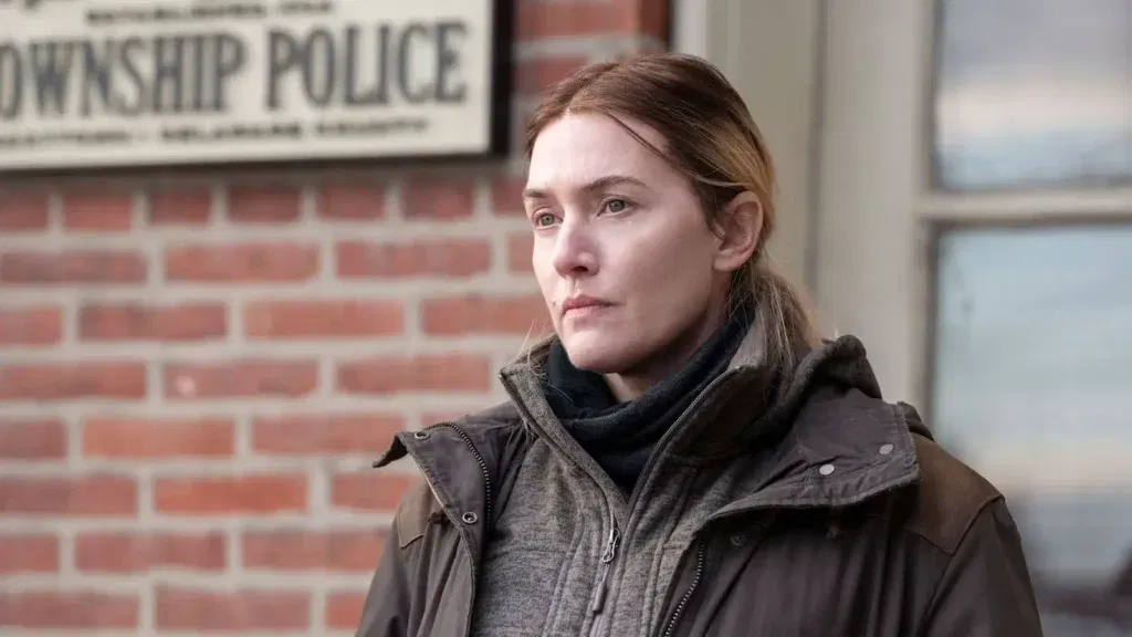 Kate Winslet in a still from Mare of Easttown