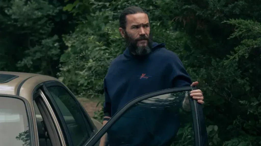 Tom Pelphrey in a still from Task