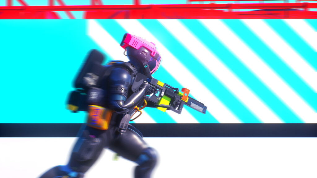 player running in Marathon