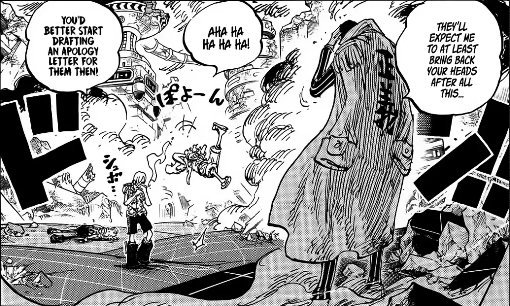 Admiral Kizaru vs Sanji