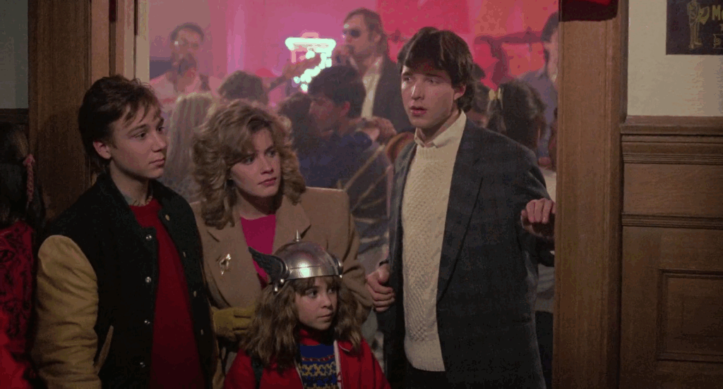 A still from Chris Columbus's Adventures in Babysitting (1987).