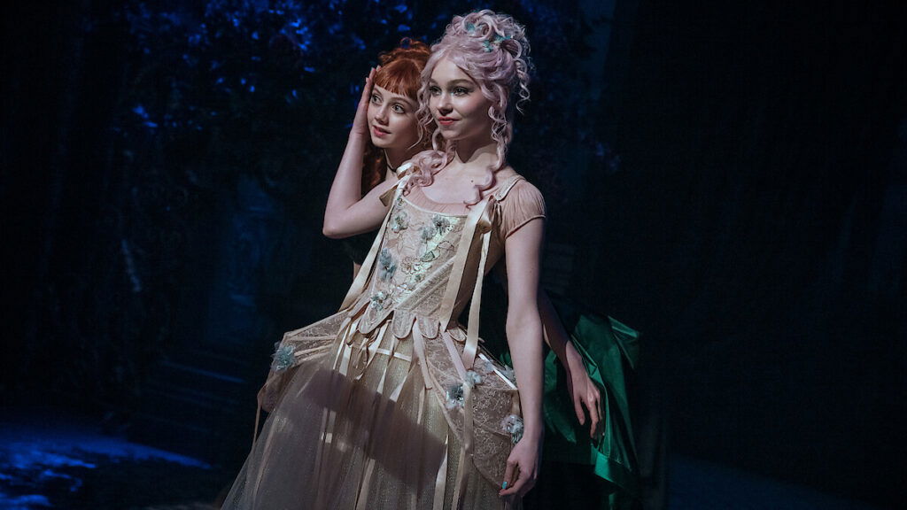 Enid and Agnes dance at Nevermore