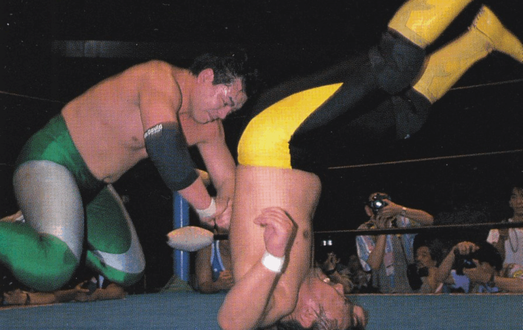 Mitsuharu Misawa inside the ring.