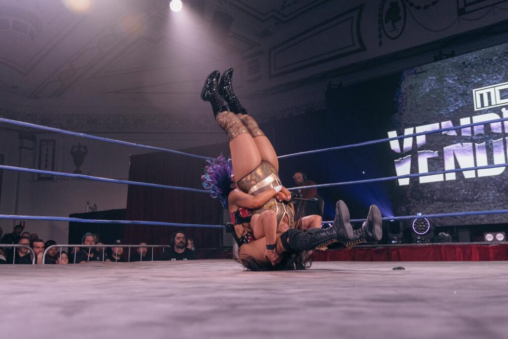 A vicious Piledriver.