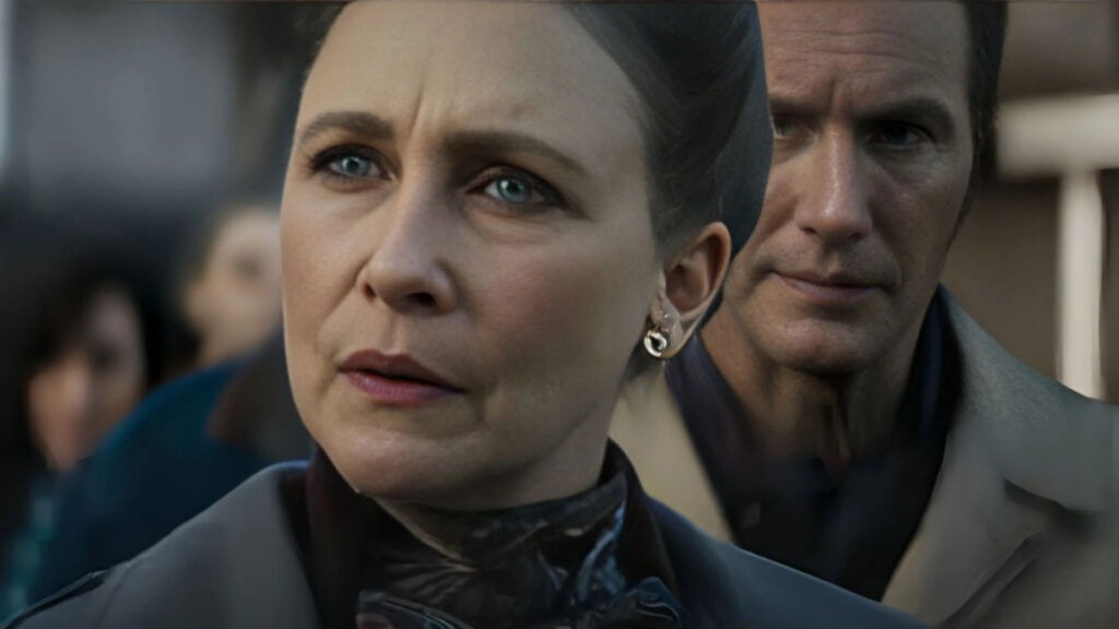 Ed and Lorraine Warren being approached by the media