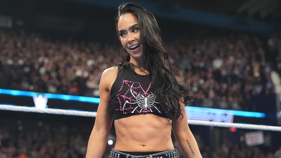 AJ Lee during a segment of WWE SmackDown