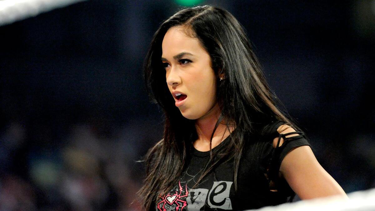 AJ Lee inside the ring.