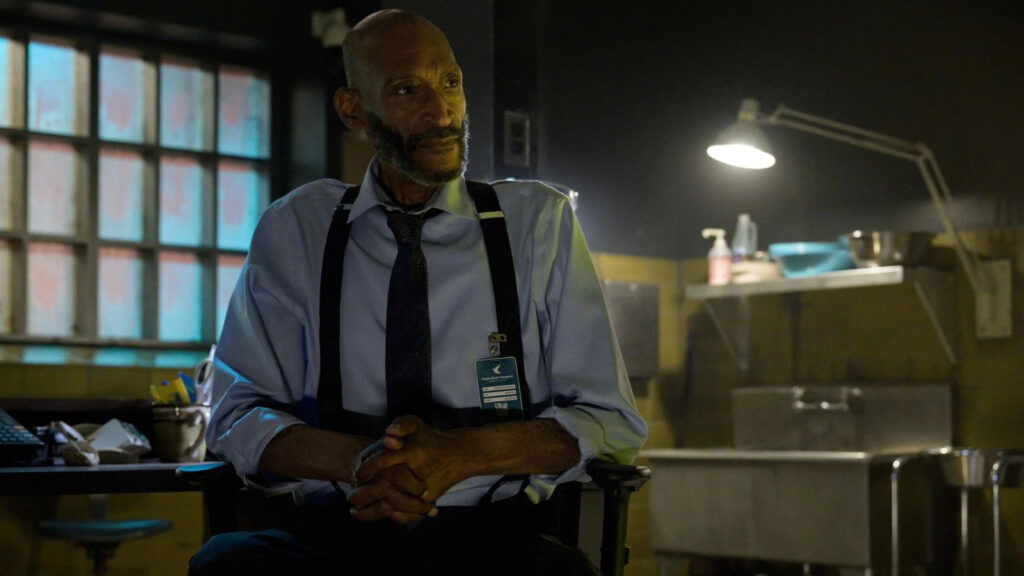 Tony Todd in a still from Final Destination Bloodlines