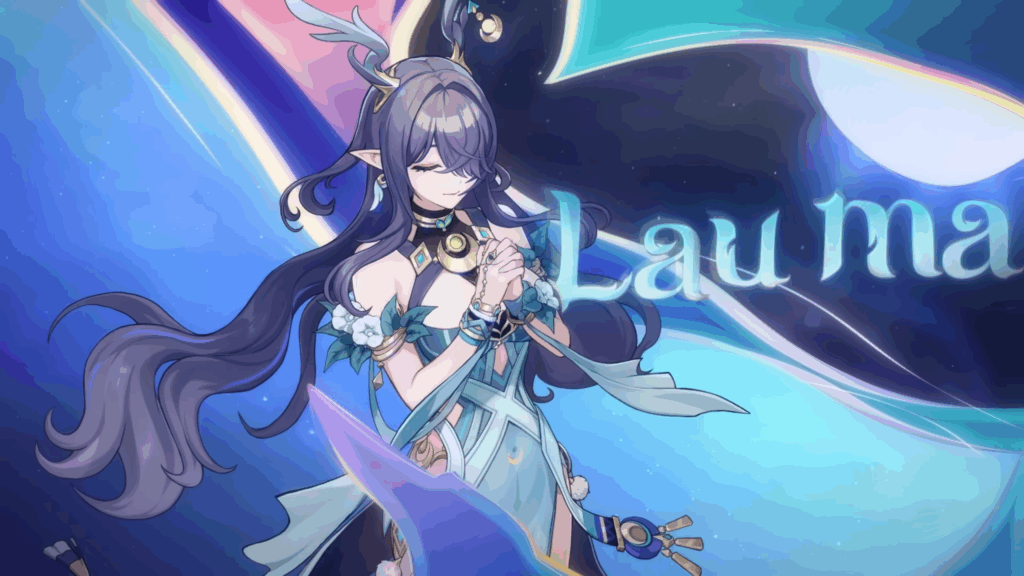 Lauma in a still from a Genshin Impact trailer.