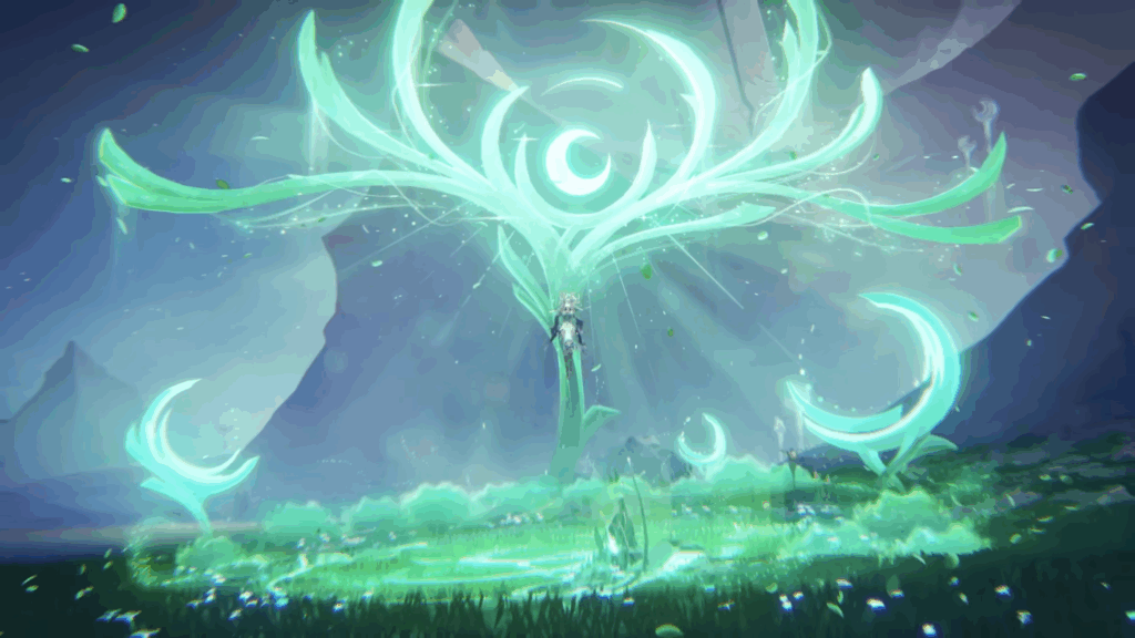 Lauma in a still from a Genshin Impact trailer.
