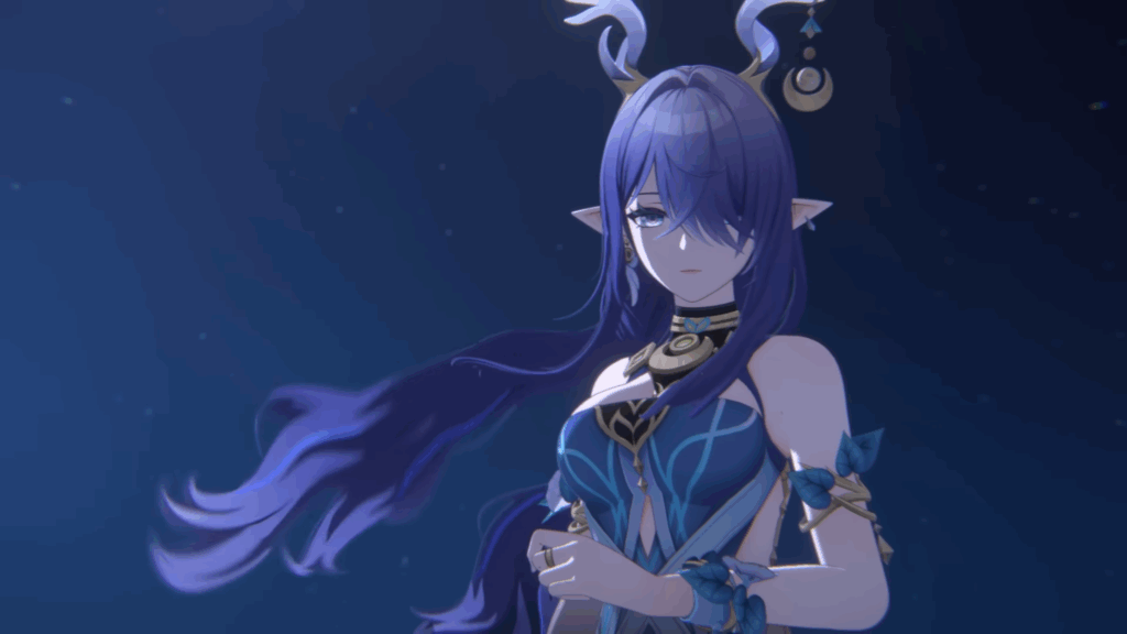 Lauma in a still from a Genshin Impact trailer.