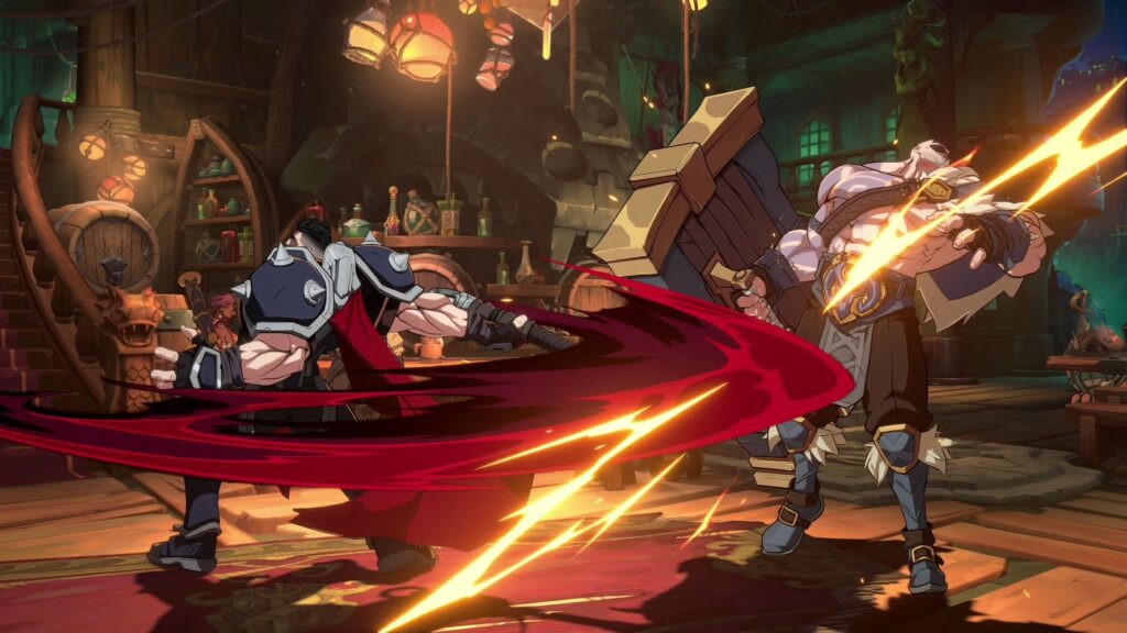 2XKO screenshot featuring Darius fighting Braum.