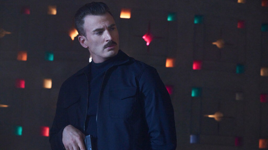 Chris Evans in a still from The Gray Man