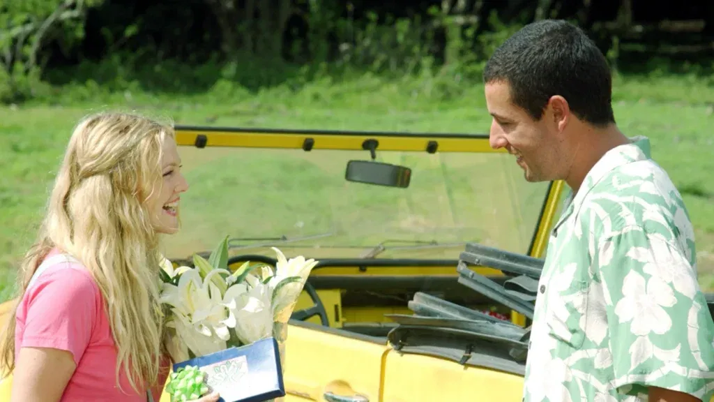 Adam Sandler and Drew Barrymore in 50 First Dates