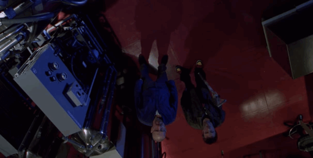 walt and jesse looking at the fly in the ceiling