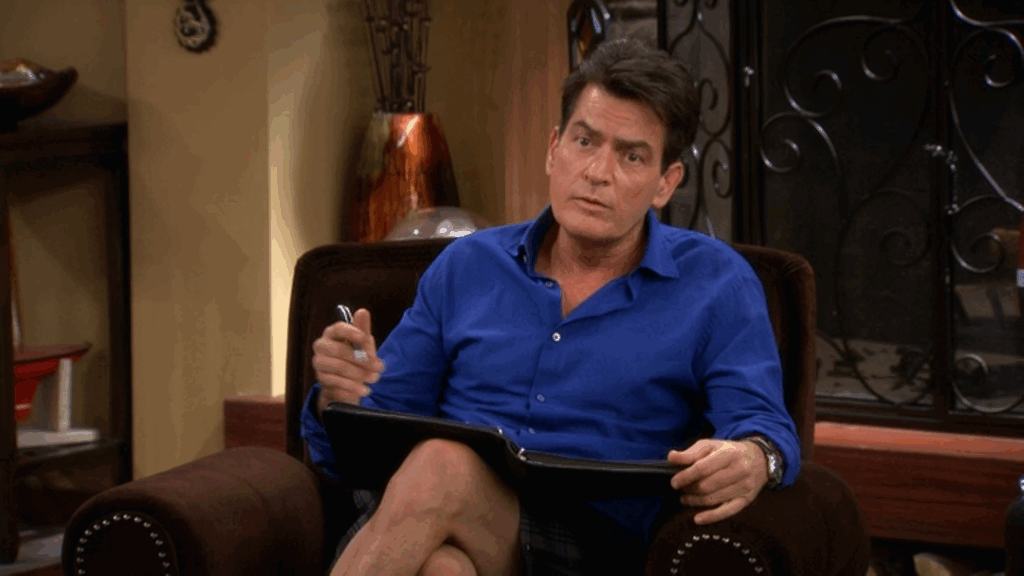 Charlie Sheen in Anger Management as Dr. Charles "Charlie" Goodson