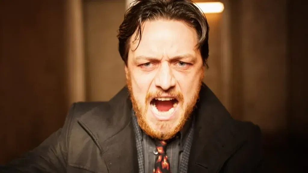 James McAvoy in a still from Filth
