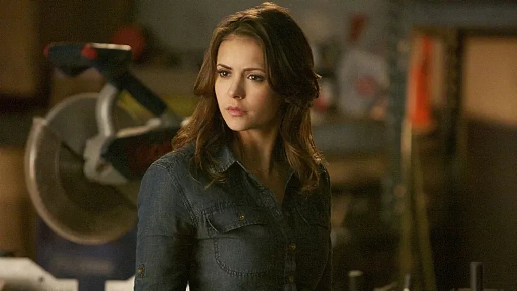 Nina Dobrev as Elena in The Vampire Diaries