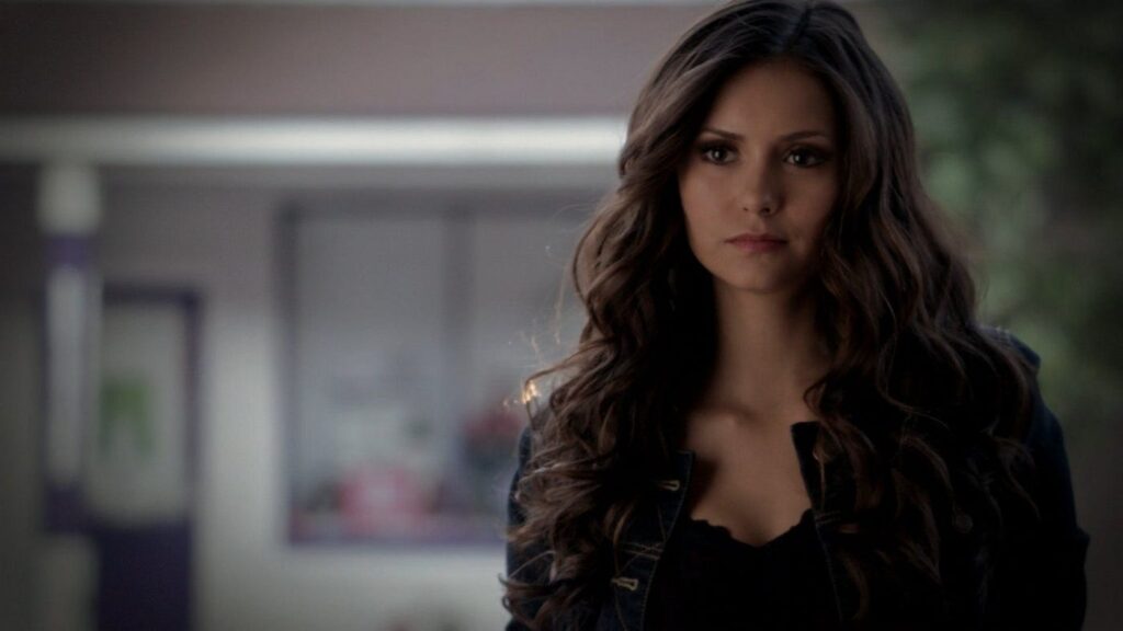 Nina Dobrev as Katherine in The Vampire Diaries