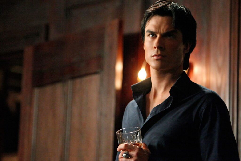 Ian Somerhalder in The Vampire Diaries as Damon