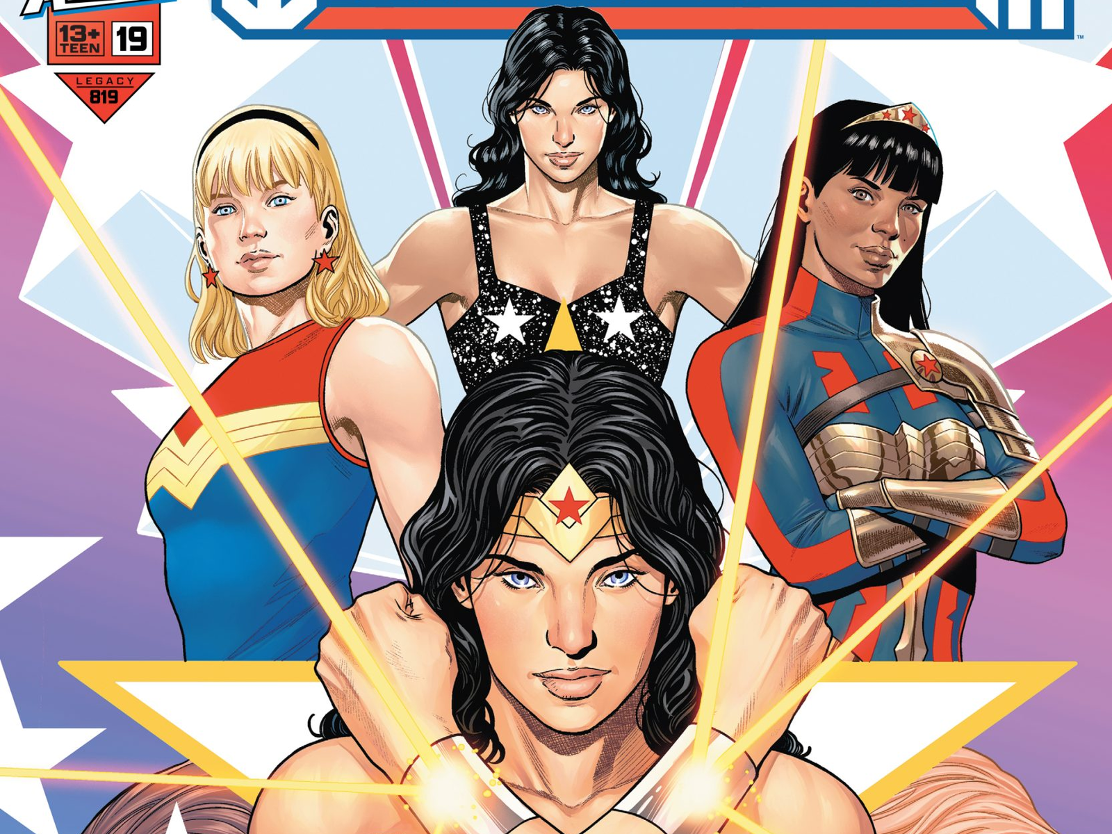 Wonder Woman on the cover page