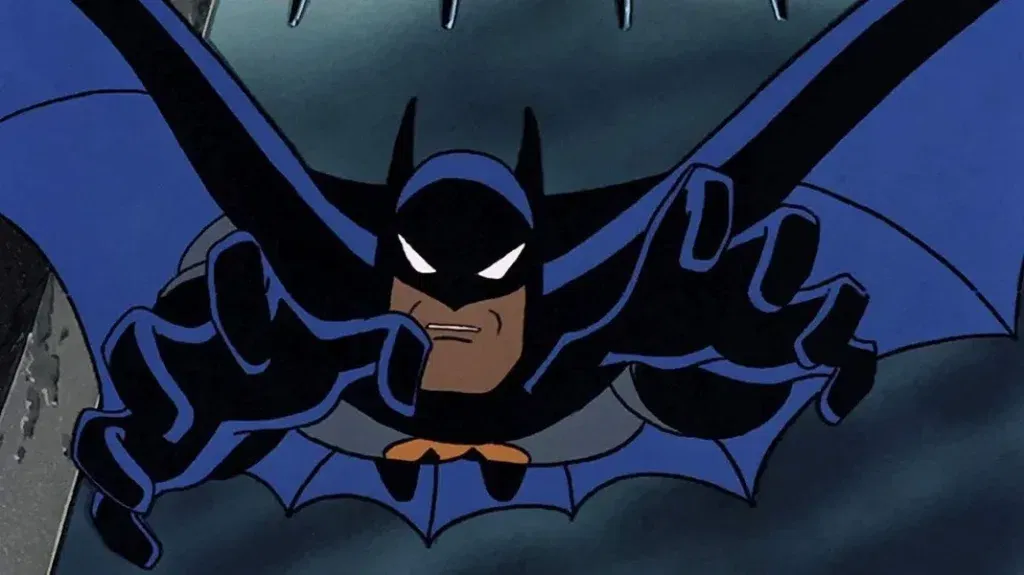 Batman lunges at a criminal
