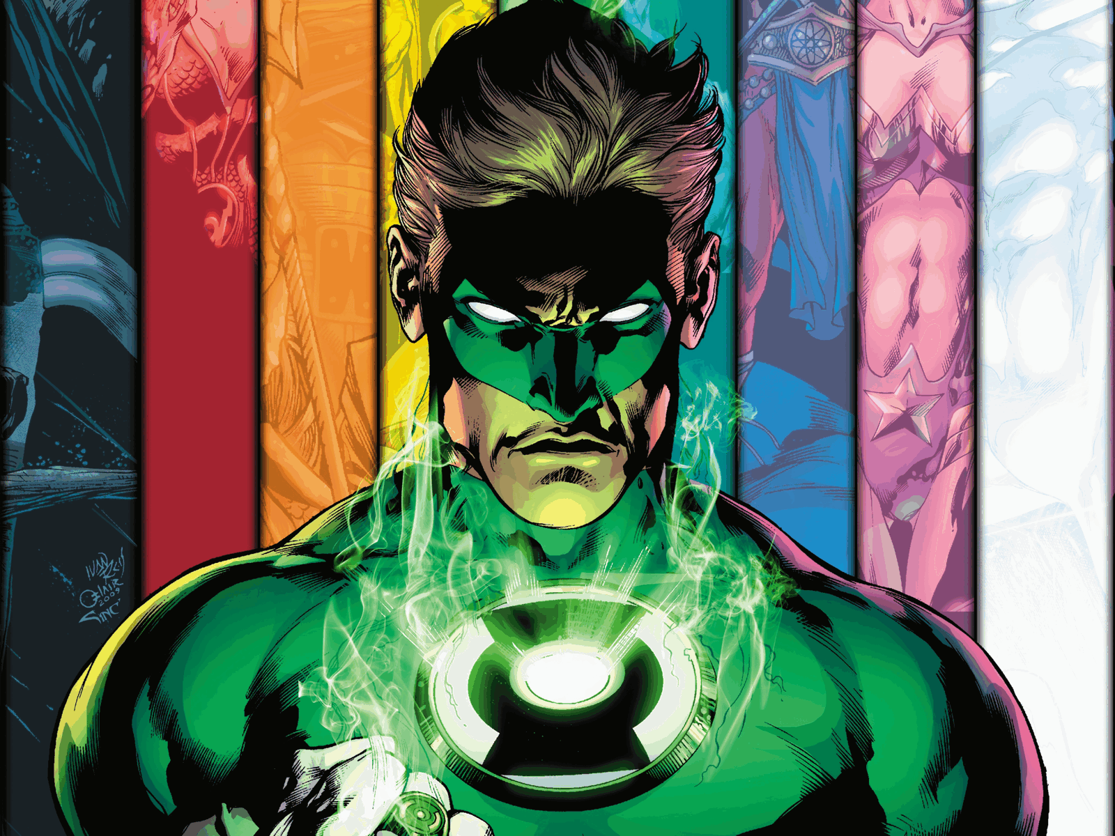 Green Lantern on the cover
