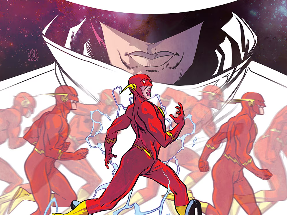 The Flash on the cover.