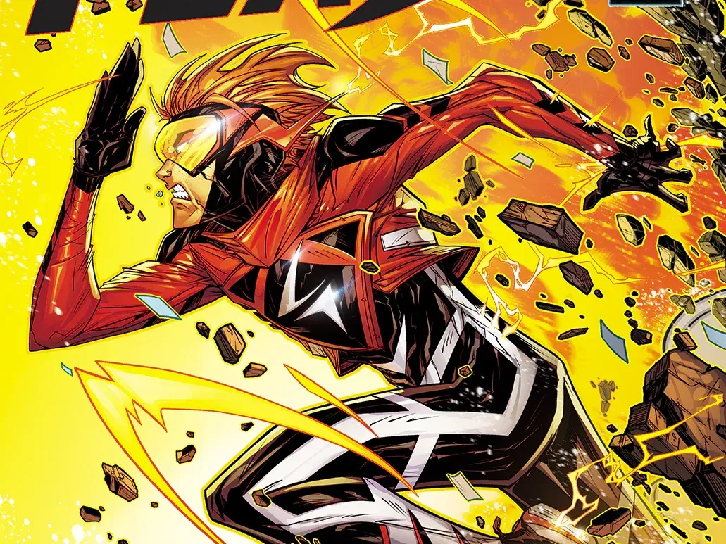 The Flash on the cover.