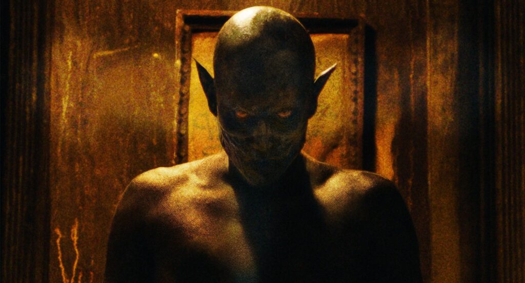 A still from Peter Tsigardis' 2025 demonic horror, Traumatika.