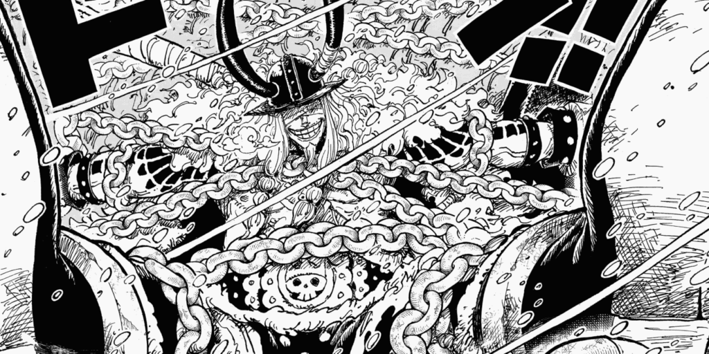 Loki's introduction in One Piece.