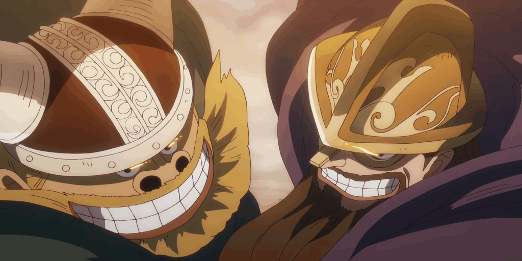 Dorry and Brogy getting ready to unleash Hakoku in One Piece.