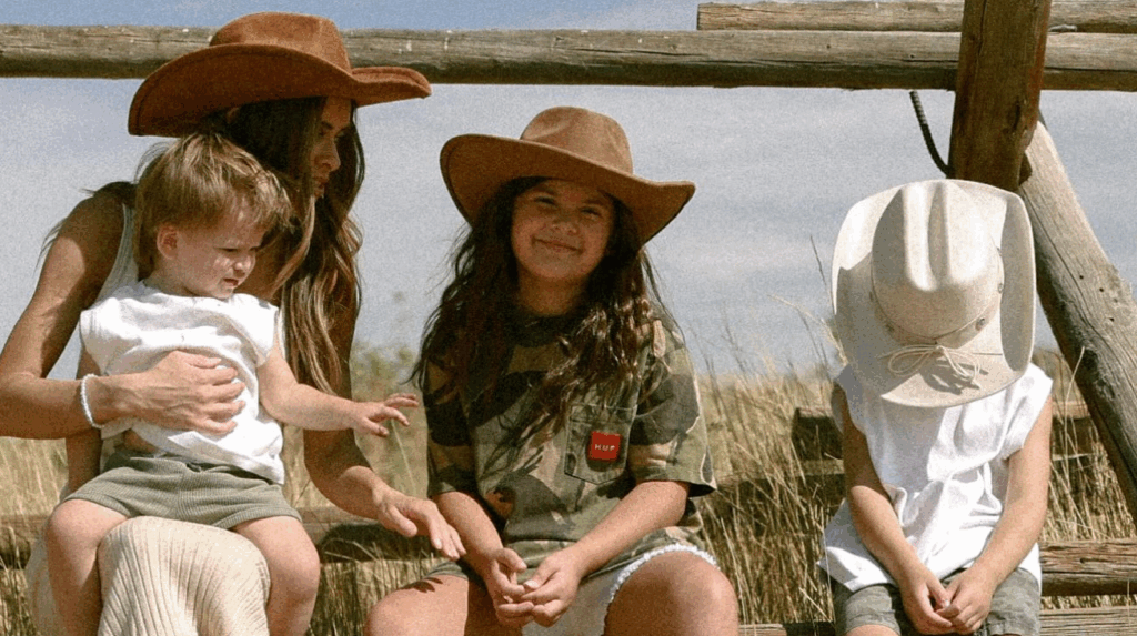 Taylor Frankie Paul with her kids, Indy Ocean and Ever