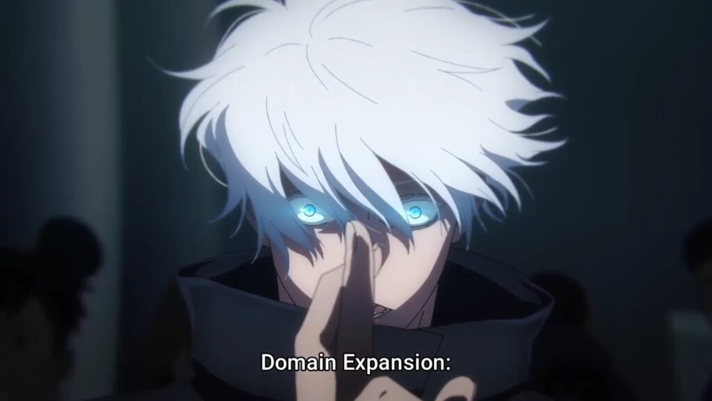 Gojo using his domain expansion. 