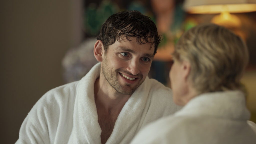 Two people in robes