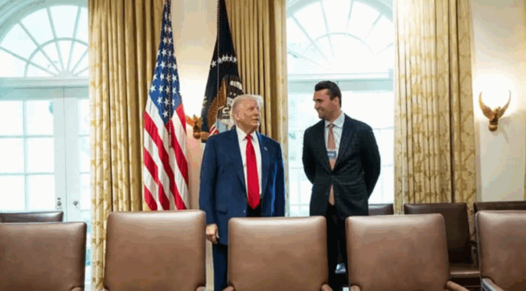 Charlie Kirk with President Donald Trump