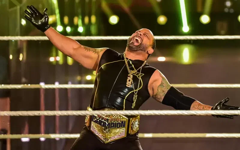 MVP during his WWE appearance with the US title