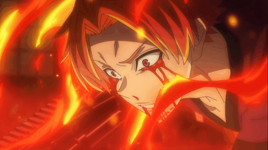 shiki ichinose awakened his fire powers in tougen anki