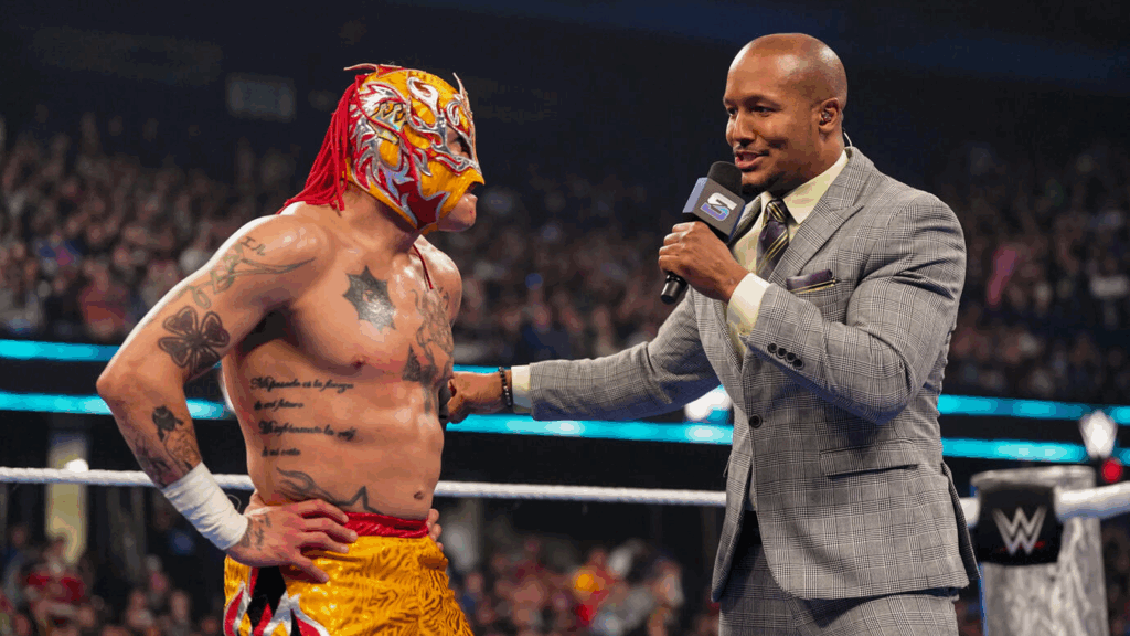 Rey Fenix inside the WWE ring