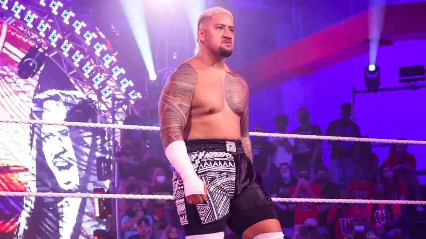 Solo Sikoa during his WWE match