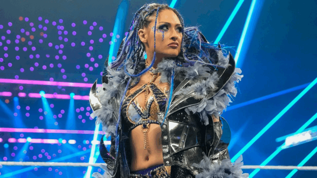 Giulia making her WWE entrance
