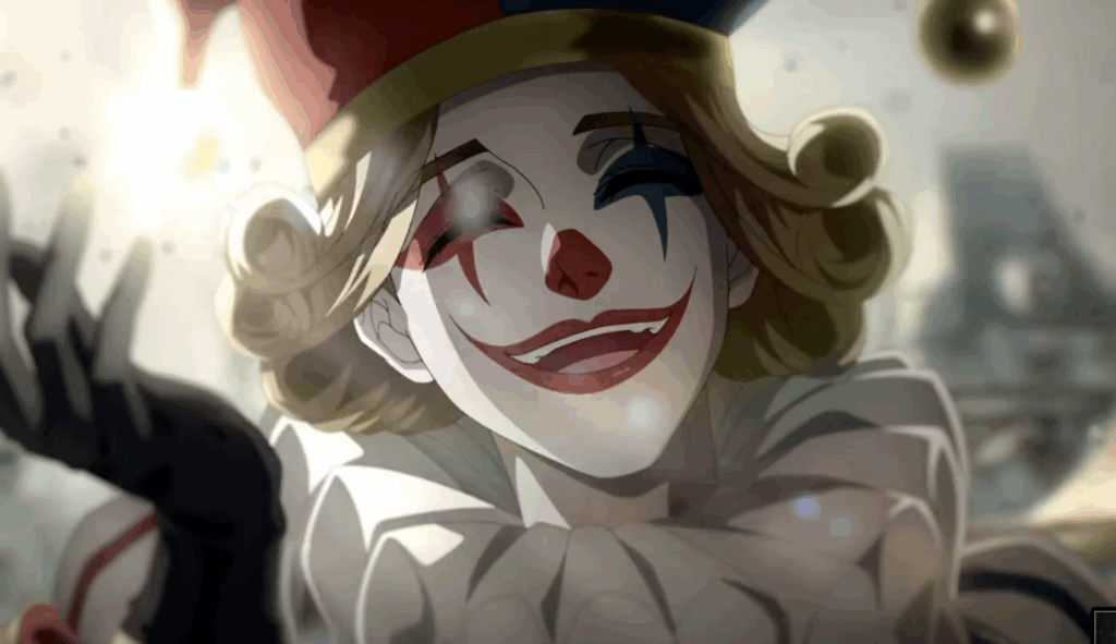 Klein dresses up as a clown to disguise and cheer his siblings up in Lord of Mysteries. 