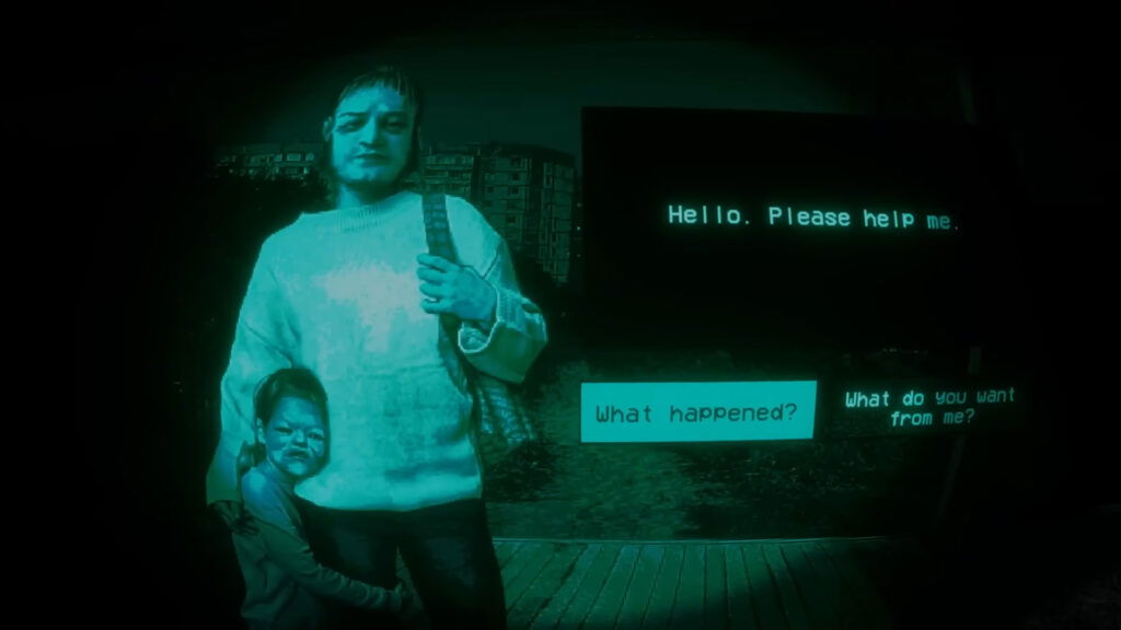 An image showing the gameplay of No, I'm not a Human.